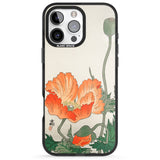 iPhone 16 Pro Max Birds and Plants by Ohara Koson Black Impact Phone Case + Magsafe