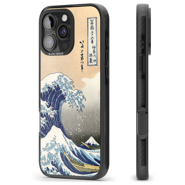 Great Wave Black Impact Magsafe Phone Case for iPhone 16 Pro, iPhone 16 Pro Max