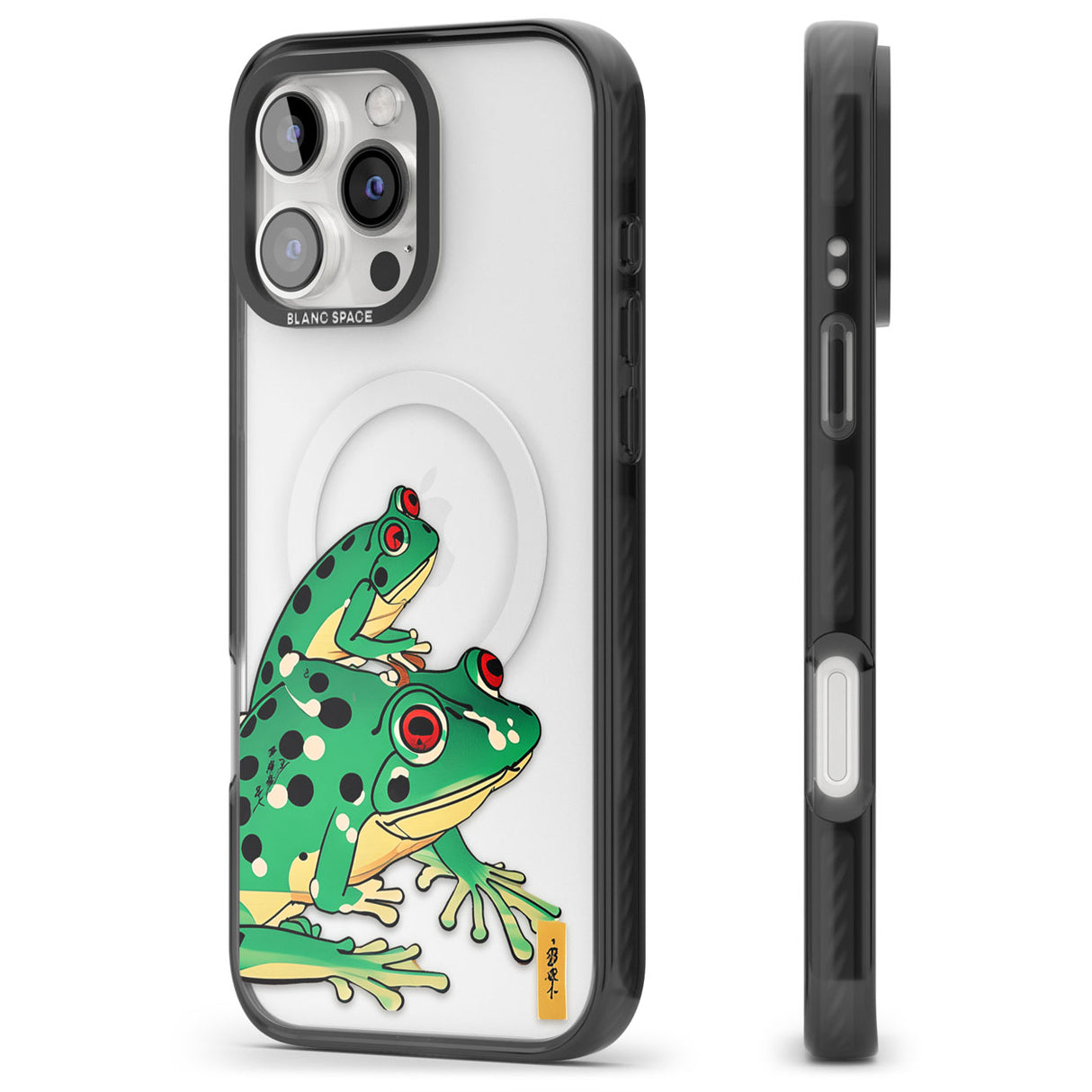 Matsumoto Hoji Frog Green Black Impact Magsafe Phone Case for iPhone 16 Pro, iPhone 16 Pro Max