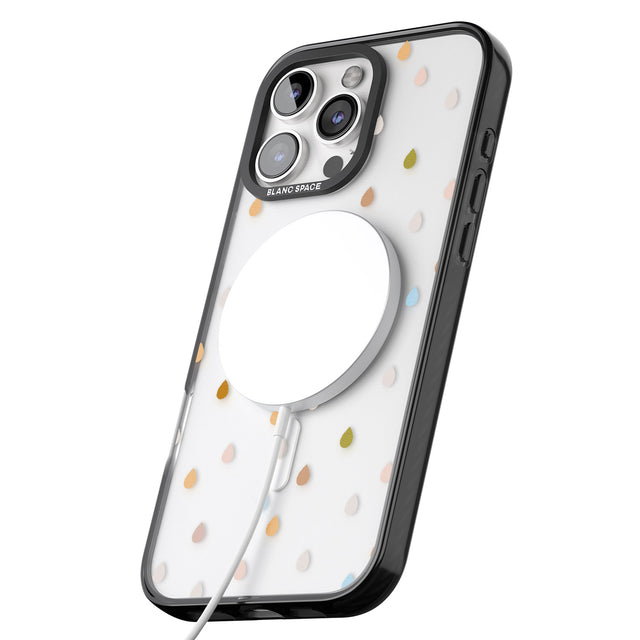 iPhone 16 Pro Max Raindrops Black Impact Phone Case