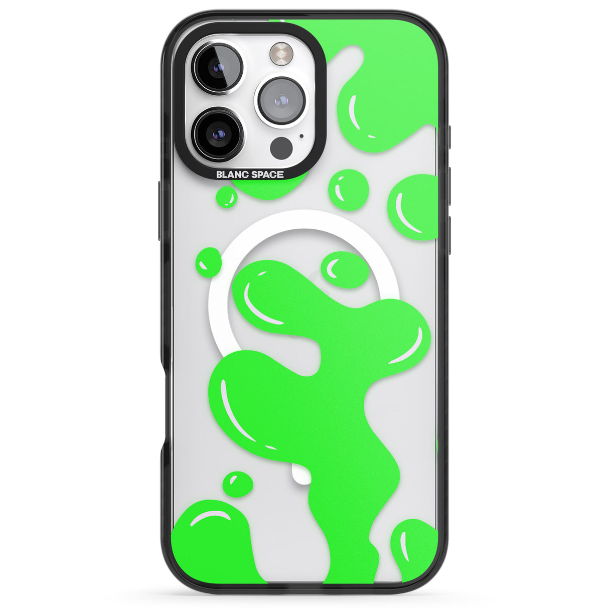 iPhone 16 Pro Max Green Lava Lamp Black Impact Phone Case