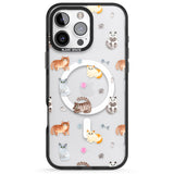 iPhone 16 Pro Max Cats with Toys - Clear Black Impact Phone Case