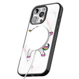 iPhone 16 Pro Max Designer Marble Unicorn Dab Black Impact Phone Case