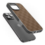 iPhone 16 Pro Max CHOCOLATE CHECKERED Black Impact Phone Case + Magsafe