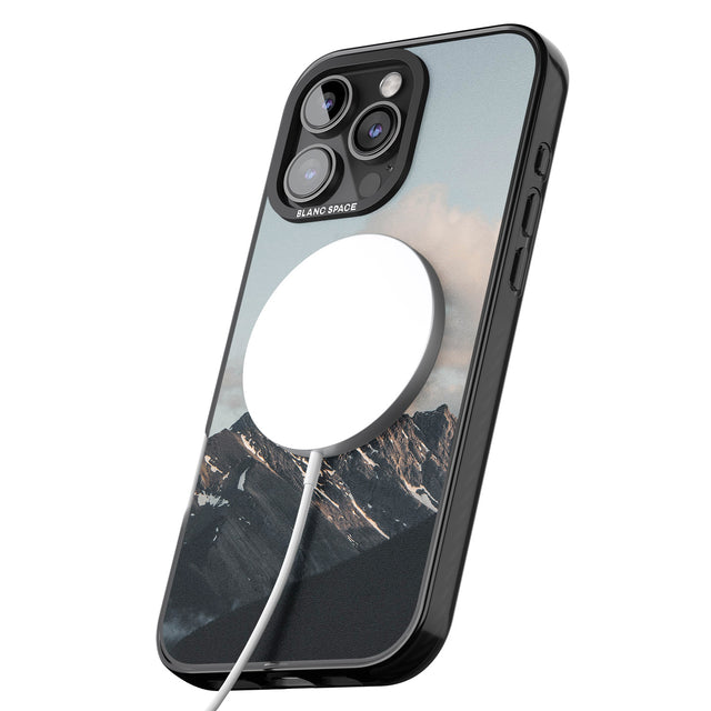 iPhone 16 Pro Max Mountain Range Photograph Black Impact Phone Case