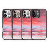 iPhone 16 Pro Max Pink Cloudy Sunset Photograph Black Impact Phone Case