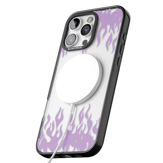 iPhone 16 Pro Max Cherries n' Flames Black Impact Phone Case