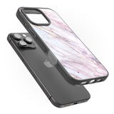 iPhone 16 Pro Max Pink & Purple Marble Black Impact Phone Case