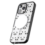 iPhone 16 Pro Max Panda Face Pattern Black Impact Phone Case