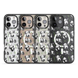 iPhone 16 Pro Max Watercolour Panda Pattern Black Impact Phone Case