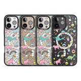 iPhone 16 Pro Max Cute Pattern Black Impact Phone Case