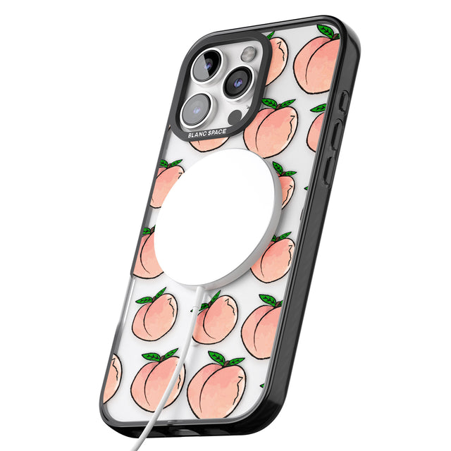 iPhone 16 Pro Max Life's a Peach Black Impact Phone Case