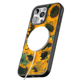 iPhone 16 Pro Max Sunflowers Black Impact Phone Case