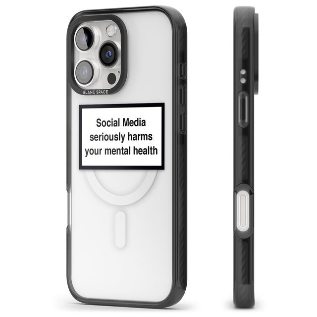 iPhone 16 Pro Max Social Media Quote Black Impact Phone Case