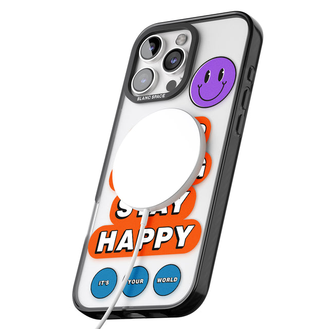 iPhone 16 Keep Going Stay Happy Clear Impact Phone Case