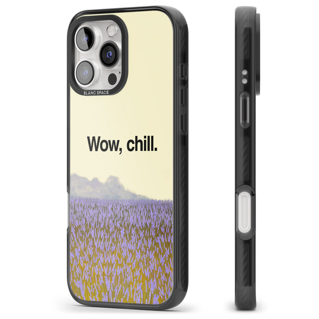 iPhone 16 Pro Max Wow, chill Black Impact Phone Case