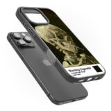 iPhone 16 Pro Max Skull of a Skeleton with Burning Cigarette Black Impact Phone Case