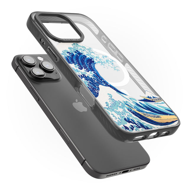 iPhone 16 Pro Max The Great Wave of Kanagawa Black Impact Phone Case