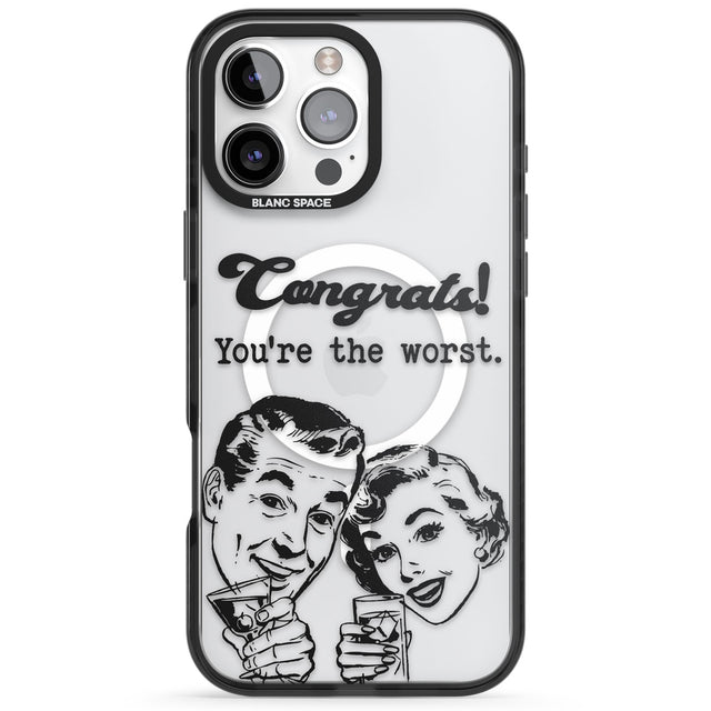 Congrats! You're the worst Black Impact Magsafe Phone Case for iPhone 16 Pro, iPhone 16 Pro Max