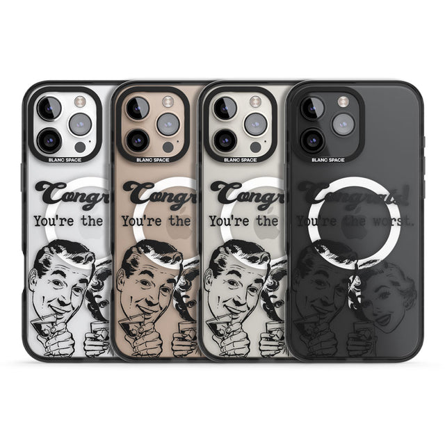 Congrats! You're the worst Black Impact Magsafe Phone Case for iPhone 16 Pro, iPhone 16 Pro Max