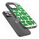 iPhone 16 Pro Max Retro Green Circles Black Impact Phone Case