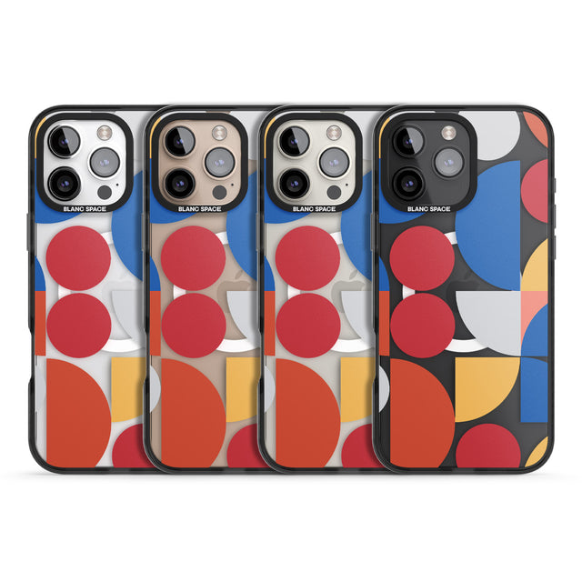 iPhone 16 Pro Max Abstract Colourful Mix Black Impact Phone Case