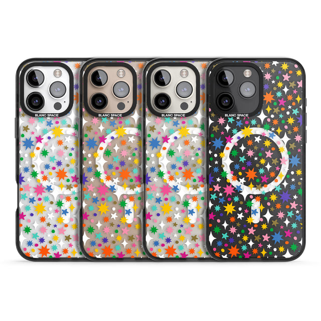 iPhone 16 Pro Max Rainbow Starburst Black Impact Phone Case