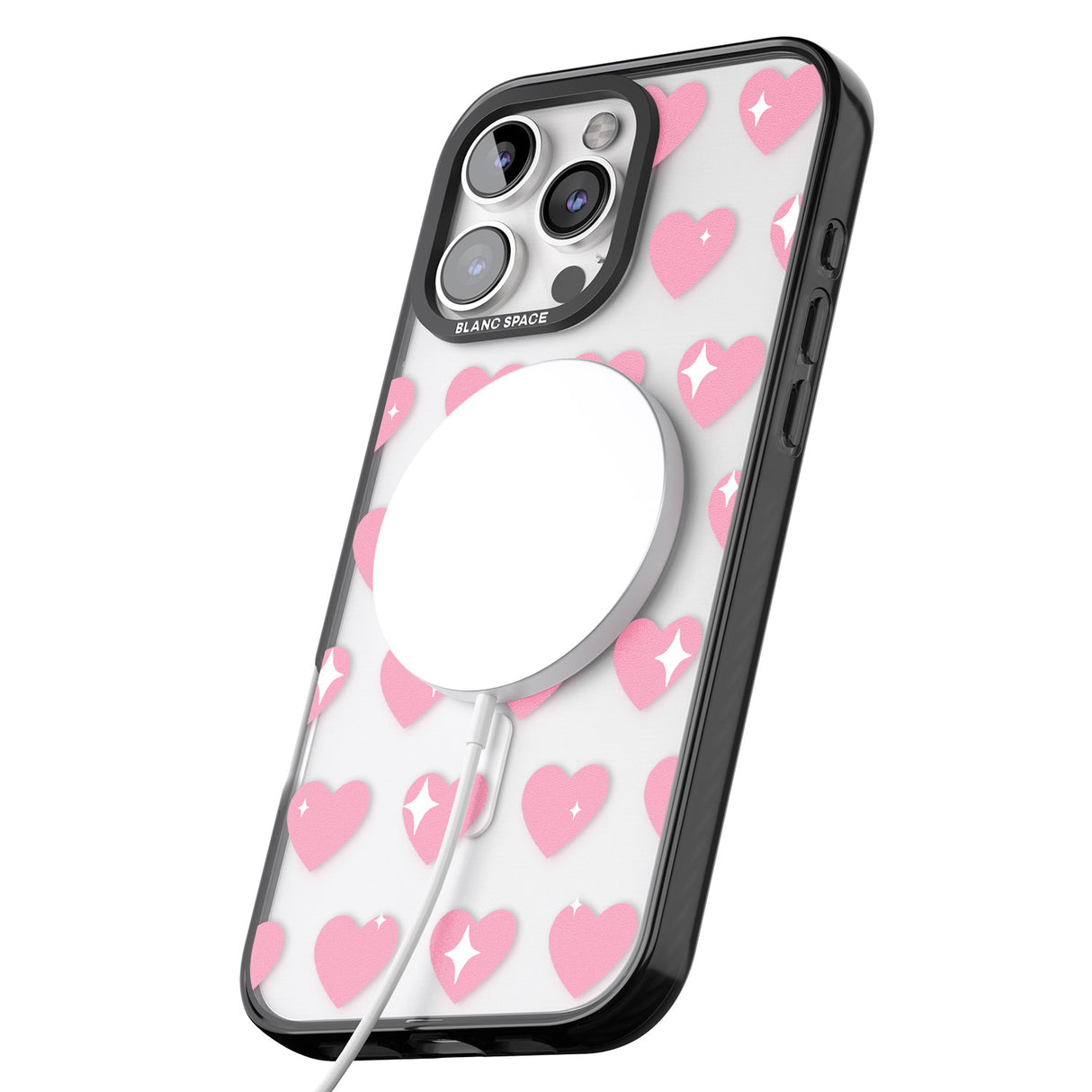 iPhone 16 Pro Max Sweet Hearts Black Impact Phone Case