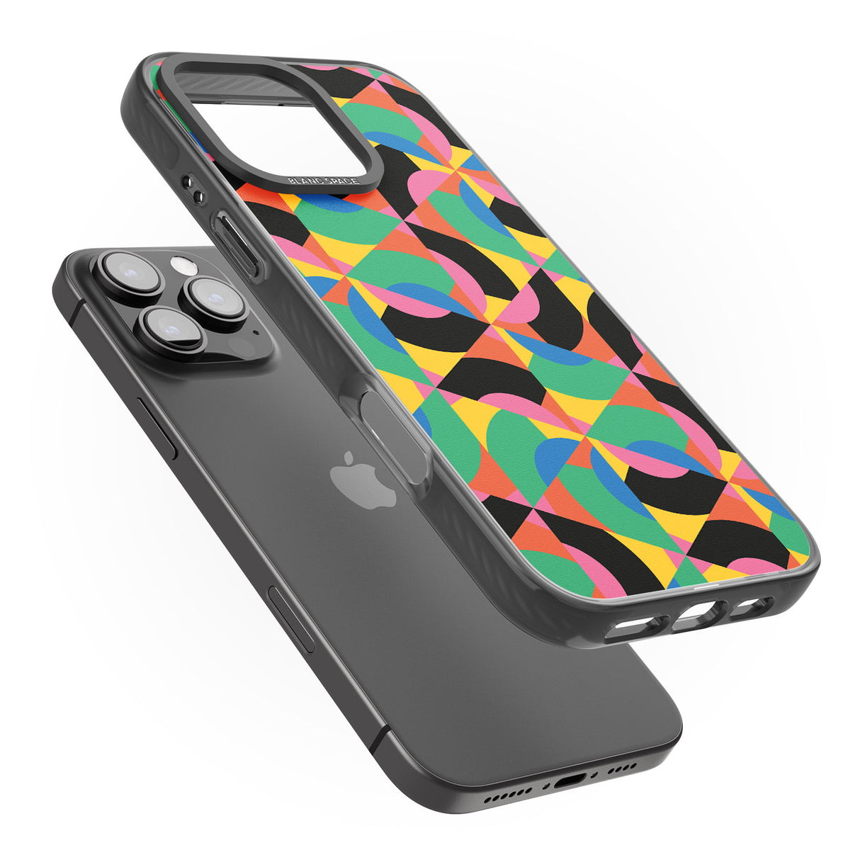 iPhone 16 Pro Max Abstract Carnival Black Impact Phone Case