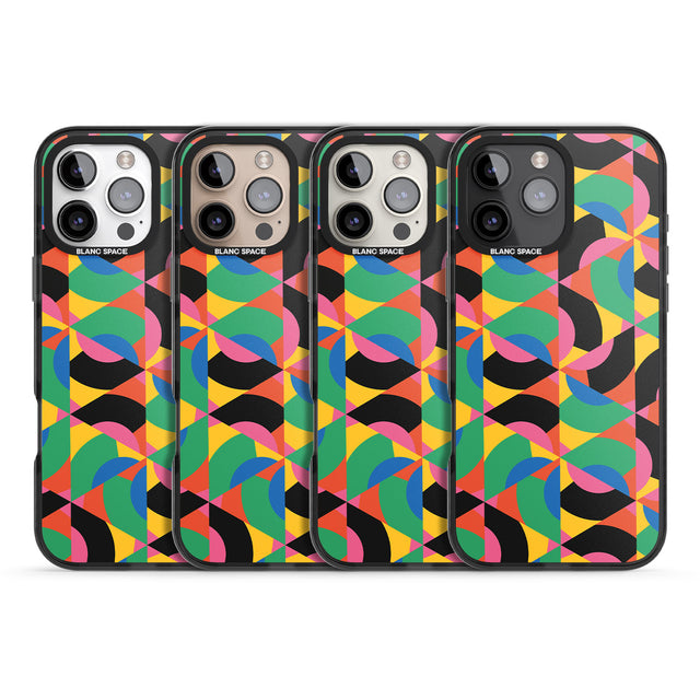 iPhone 16 Pro Max Abstract Carnival Black Impact Phone Case