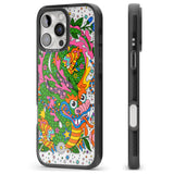 iPhone 16 Pro Max Psychedelic Jungle Dragon Black Impact Phone Case