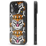 iPhone 16 Pro Max Fierce Jungle Tigers Black Impact Phone Case