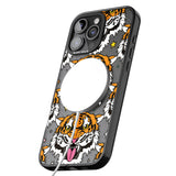 iPhone 16 Pro Max Fierce Jungle Tigers Black Impact Phone Case