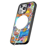 iPhone 16 Pro Max Tropical Vibes Collage Black Impact Phone Case