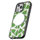 iPhone 16 Pro Max Christmas Tree Pattern Black Impact Phone Case