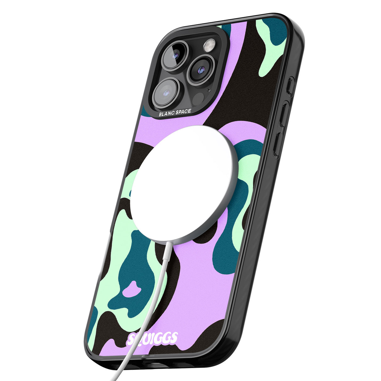 iPhone 16 Pro Max Purple River Black Impact Phone Case