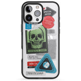 iPhone 16 Pro Max Skull Sticker Mix Black Impact Phone Case