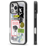 iPhone 16 Pro Max Peeled Sticker Mix Black Impact Phone Case