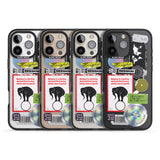 iPhone 16 Pro Max Peeled Sticker Mix Black Impact Phone Case