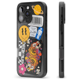 iPhone 16 Pro Max Electric Vibes Black Impact Phone Case