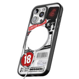 iPhone 16 Pro Max Rated 18+ Sticker Mix Black Impact Phone Case