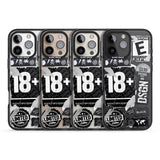 iPhone 16 Pro Max Black Sticker Mix Black Impact Phone Case