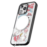 iPhone 16 Pro Max Skull & Flowers Sticker Black Impact Phone Case