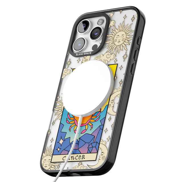 iPhone 16 Pro Max Celestial Zodiac - Cancer Black Impact Phone Case + Magsafe