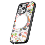 iPhone 16 Pro Max Kawaii Sushi Mix Black Impact Phone Case