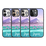 iPhone 16 Pro Max Vintage Travel Poster Japan Black Impact Phone Case