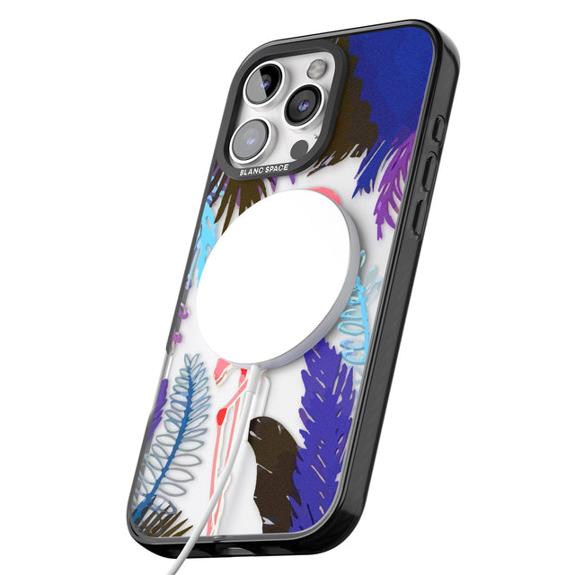 iPhone 16 Pro Max Tropical Flamingo Black Impact Phone Case