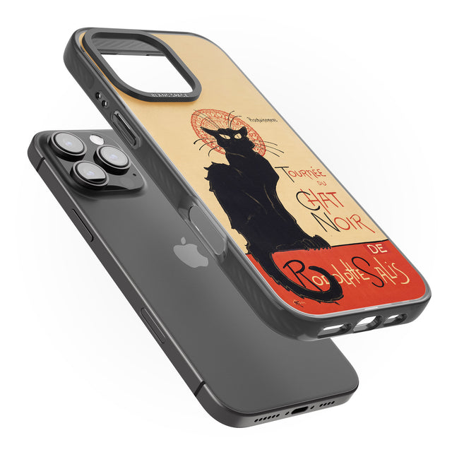 iPhone 16 Pro Max Tournee du Chat Noir Poster Black Impact Phone Case