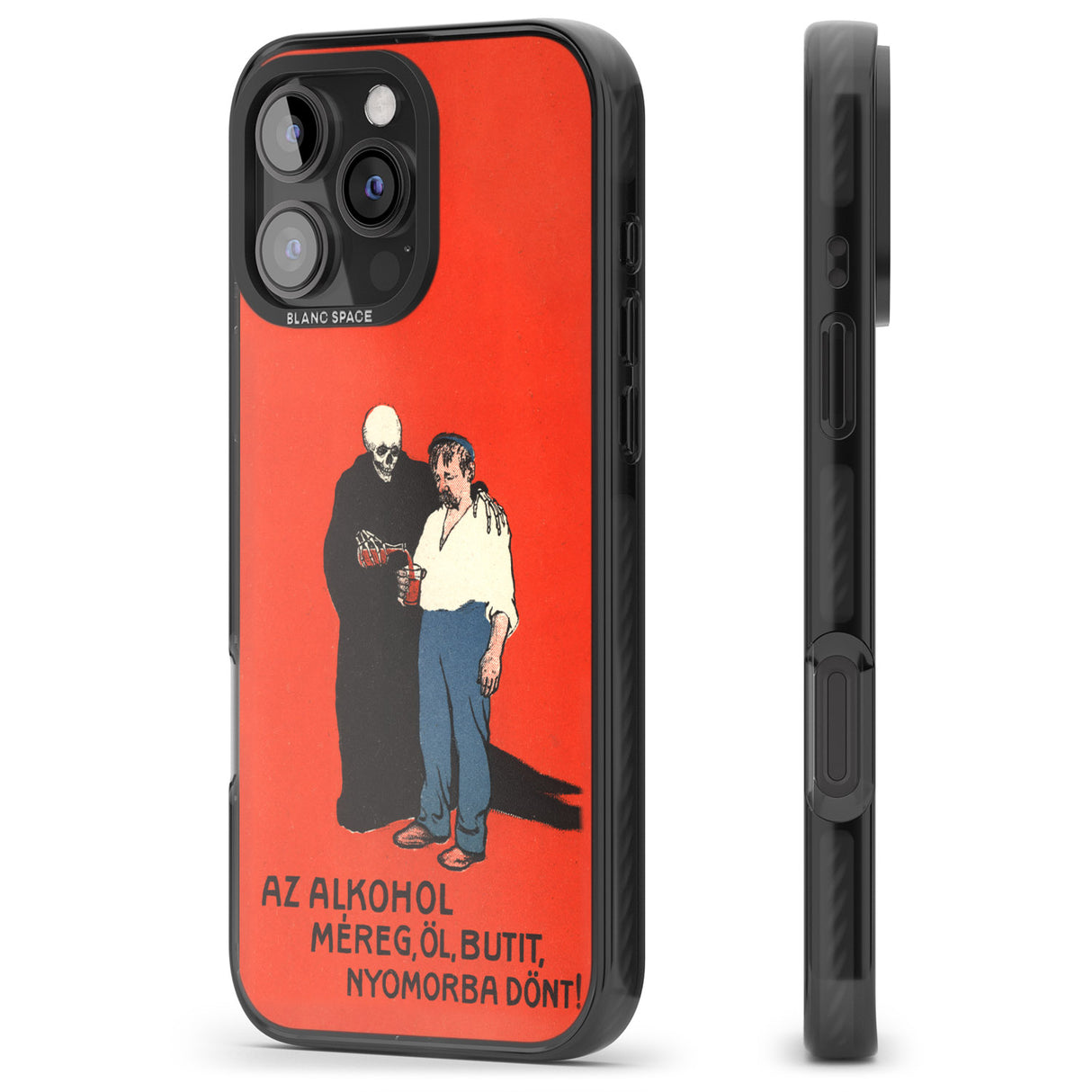 iPhone 16 Pro Max Az Alkohol Poster Black Impact Phone Case