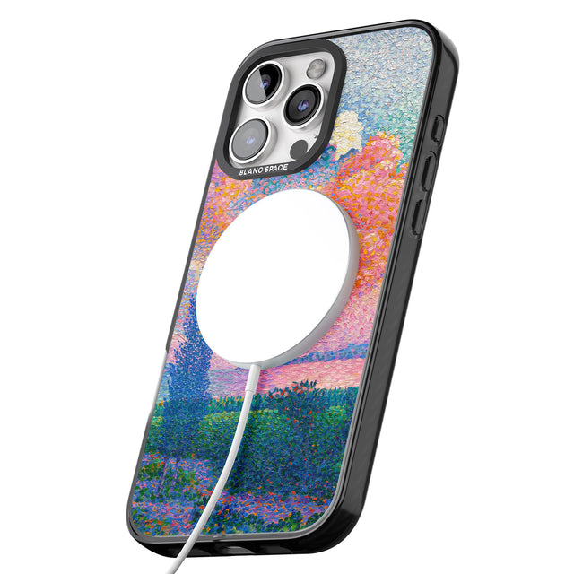 iPhone 16 Pro Max Spring's Garden Black Impact Phone Case